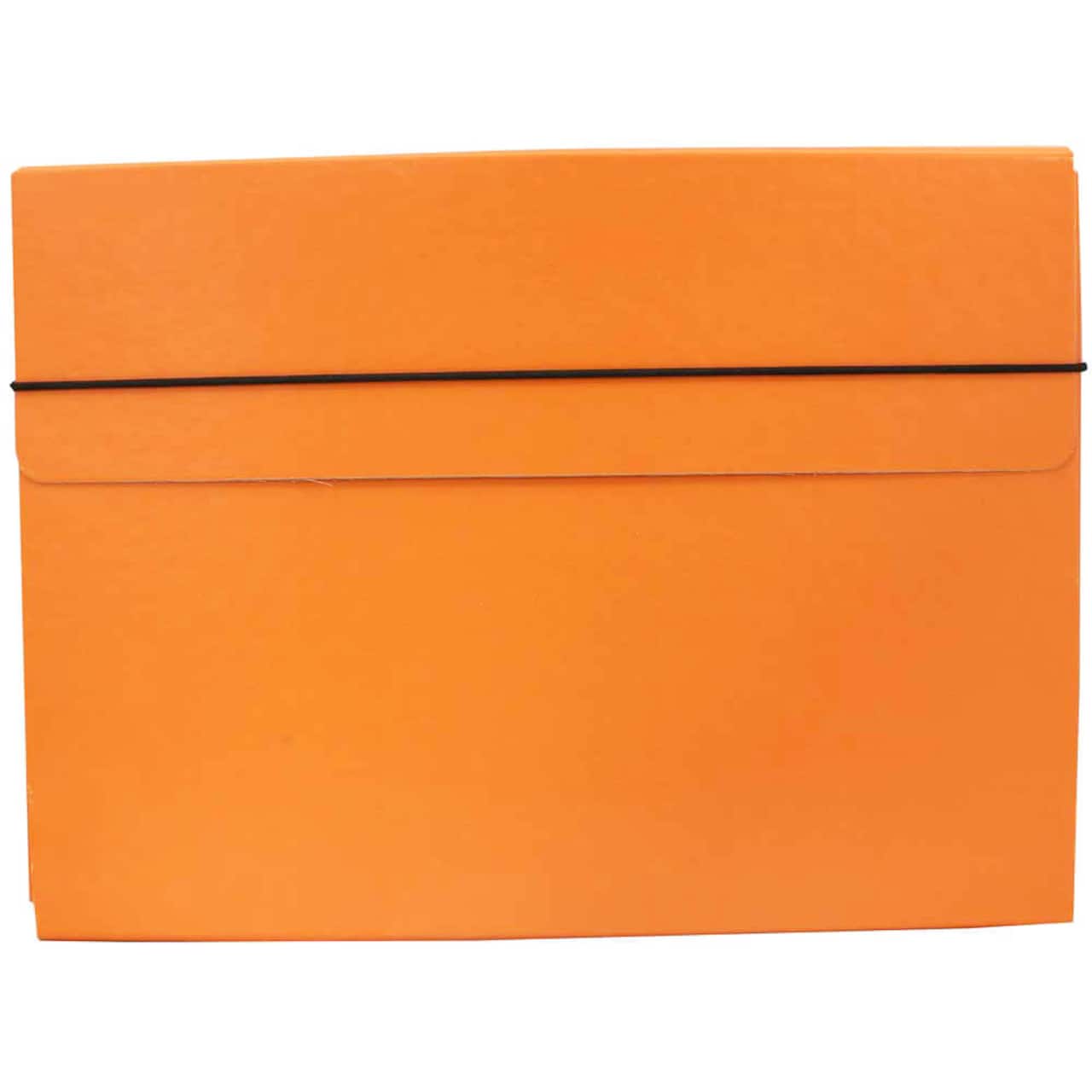 JAM Paper Strong Thin Portfolio Carrying Case with Elastic Band Closure